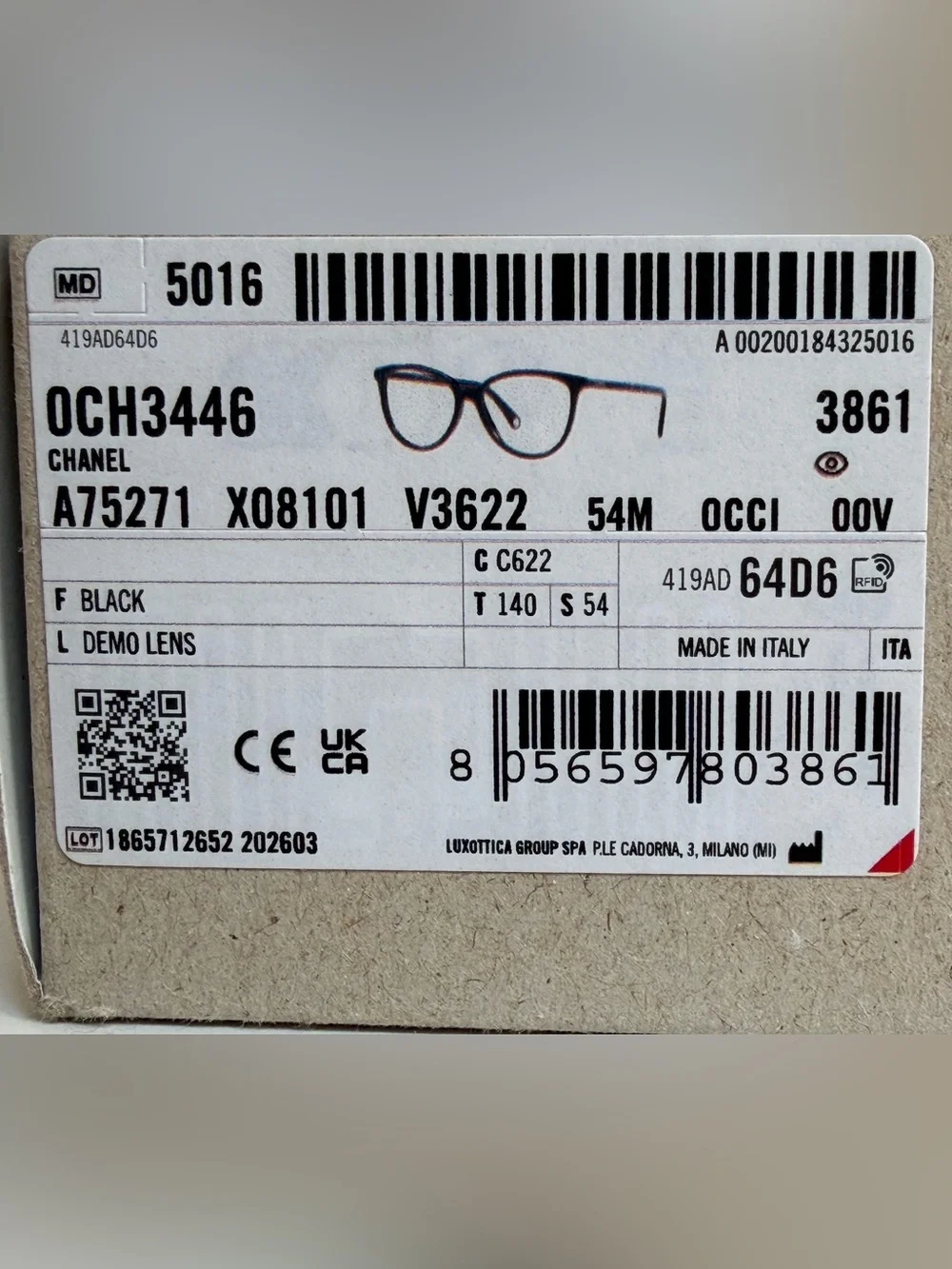 CHANEL ch3446 c622